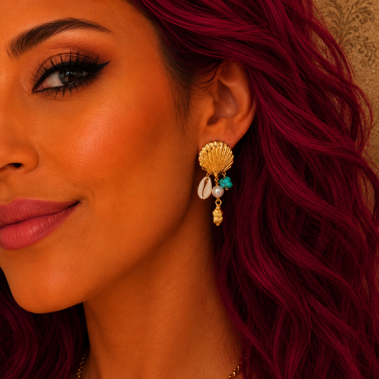🌴Boucles d'oreilles Perle des Tropiques 🌴