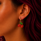 🍒Boucles d'oreilles Douce Cerise 🍒