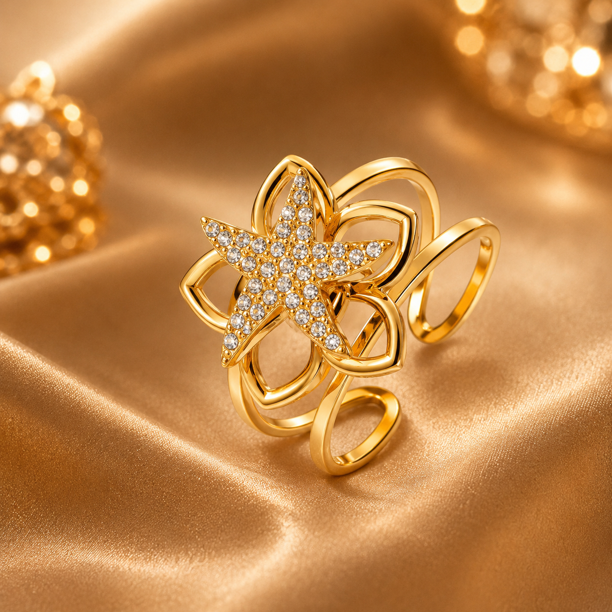 🌊Bague Océalia Dorée 🌊