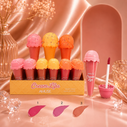 💄 Rouge à Lèvres Liquide Cream Lips – AMUSE 💄