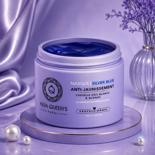 💜🫧 Masque Silver Blue &  Kératine 🫧💜