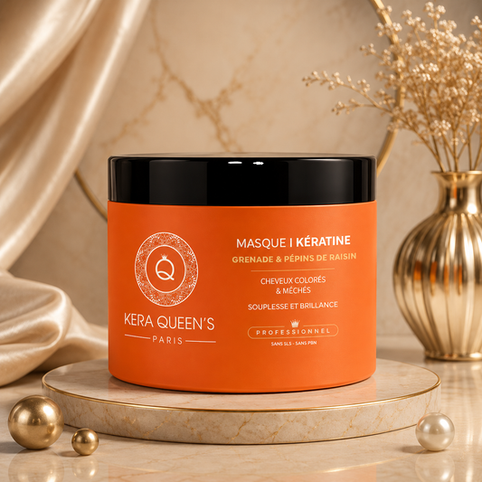 🍇❤️ Masque Grenade, Pépins de Raisin & Kératine ❤️🍇