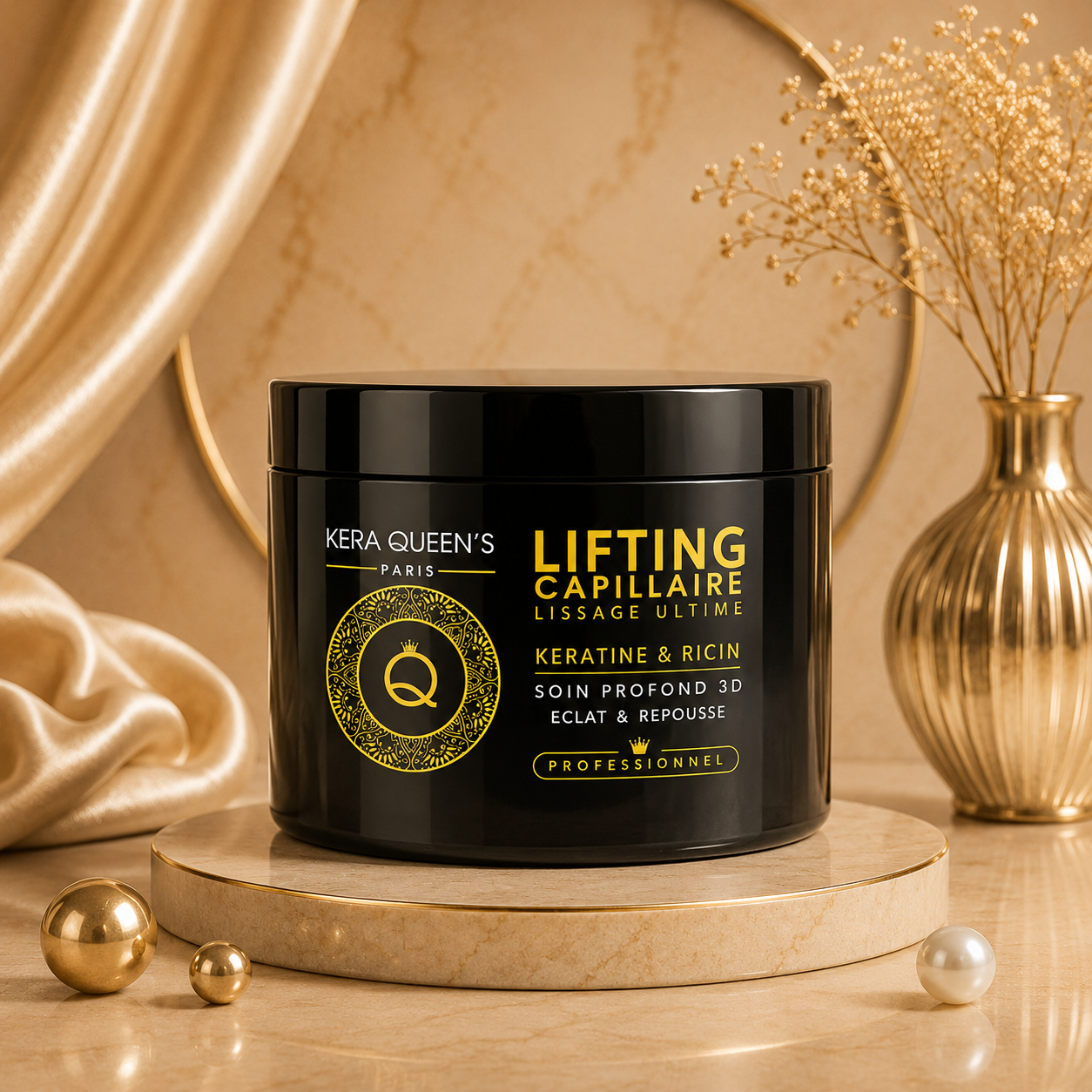 ✨ Masque Lifting Kératine & Huile de Ricin  ✨