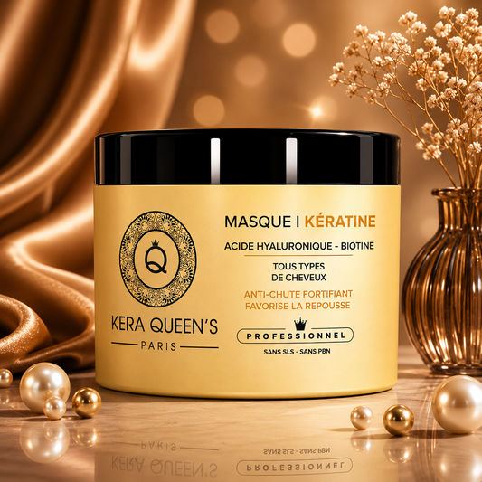 💦🩵 Masque Acide Hyaluronique, Biotine & Kératine 🩵💦